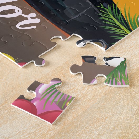 San Salvador Vintage-poster Legpuzzel (Zijkant)