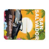 San Salvador Vintage reisposter Magneet (Horizontaal)