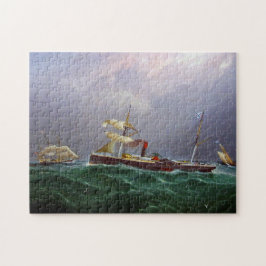 San Salvadore zeilschip met schoeprad 1886 Legpuzzel