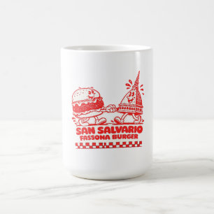 San Salvario Fassona Burger - Retro 30s Cartoon Koffiemok