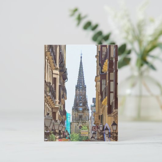 San Sebastian. #13.   Briefkaart (Staand voorkant)