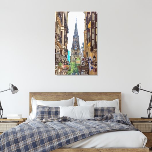 San Sebastian. #13. Canvas Afdruk (Insitu (Slaapkamer))