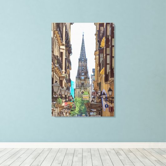 San Sebastian. #13. Canvas Afdruk (Insitu (Houten vloer))