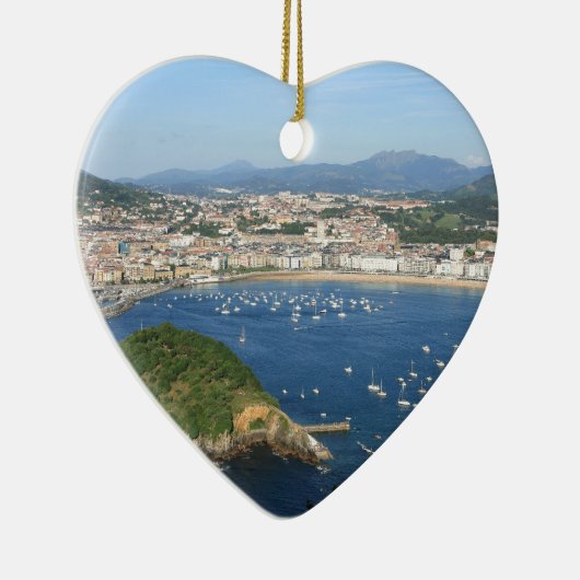 San Sebastian Basque Land Spanje schilderachtig ui Keramisch Ornament (Rechts)