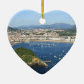 San Sebastian Basque Land Spanje schilderachtig ui Keramisch Ornament (Voorkant)