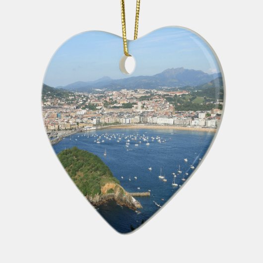 San Sebastian Basque Land Spanje schilderachtig ui Keramisch Ornament (Links)