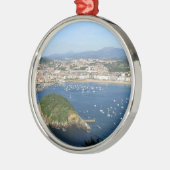 San Sebastian Basque Land Spanje schilderachtig ui Metalen Ornament (Links)