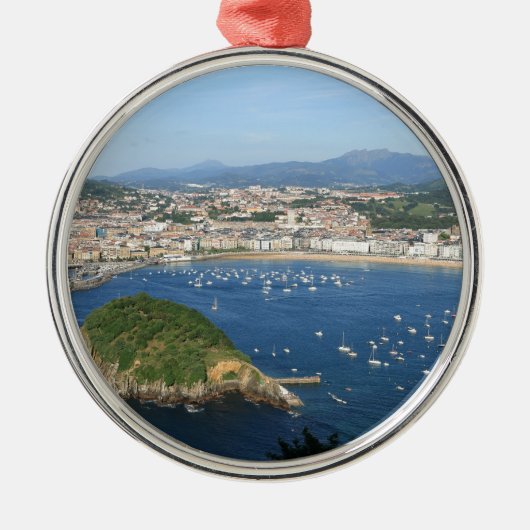 San Sebastian Basque Land Spanje schilderachtig ui Metalen Ornament (Voorkant)