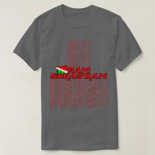 San Sebastian Cascade tekst T-shirt (Design voorkant)