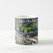 San Sebastian - Donostia. María Cristina Bridge. Koffiemok (Center)