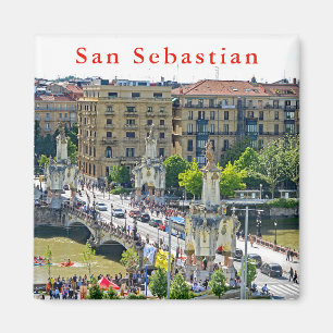 San Sebastian - Donostia. María Cristina Bridge. Magneet