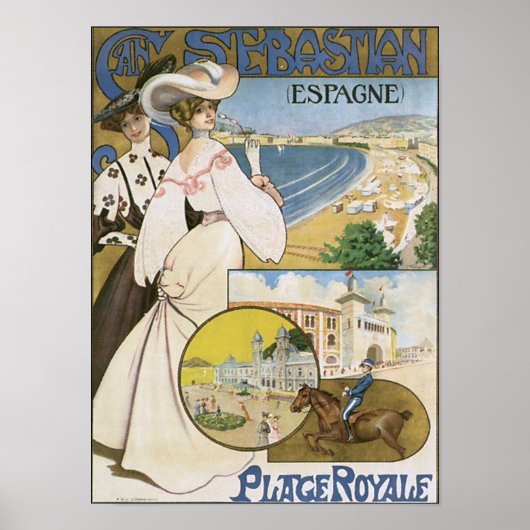 San Sebastian Espana Place Royale Poster (Voorkant)