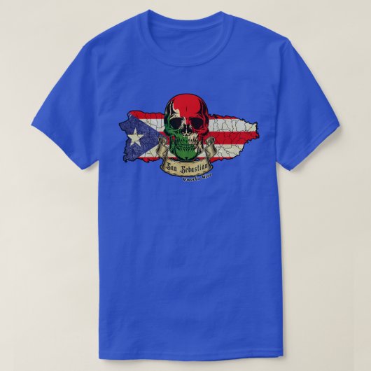 San Sebastian Isla de Puerto Rico T-shirt (Design voorkant)