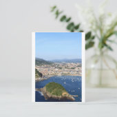 San Sebastian mooie schilderachtig kustlijn Briefkaart (Staand voorkant)