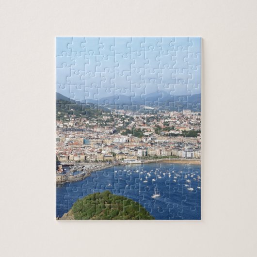 San Sebastian mooie schilderachtig kustlijn Legpuzzel (Verticaal)