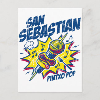 San Sebastian Pintxo Pop Muziekfestival Briefkaart