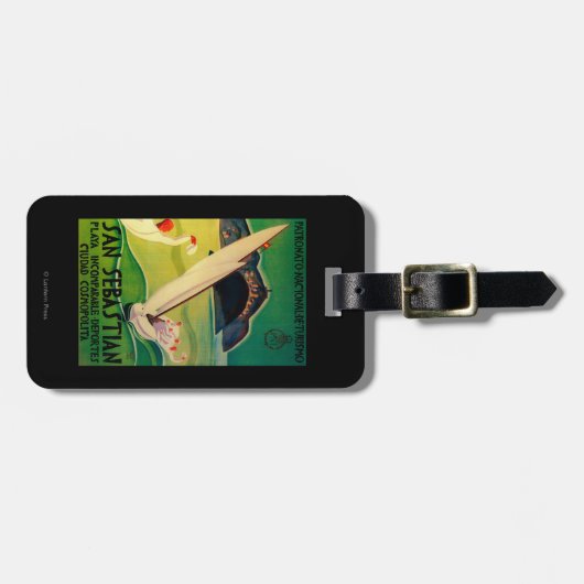 San Sebastian  PosterEurope Bagagelabel (Voorkant horizontaal)