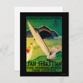 San Sebastian PosterEurope Briefkaart (Voorkant / Achterkant)
