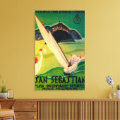 San Sebastian  PosterEurope Canvas Afdruk (Insitu (Woonkamer))