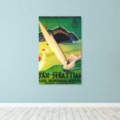 San Sebastian  PosterEurope Canvas Afdruk (Insitu (Houten vloer))