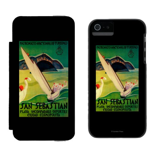 San Sebastian  PosterEurope Incipio iPhone Portemonnee Hoesje (Naast elkaar)
