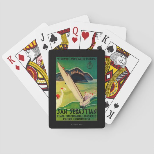 San Sebastian  PosterEurope Pokerkaarten (Achterkant)