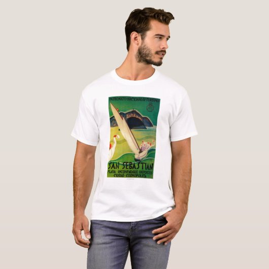 San Sebastian  PosterEurope T-shirt (Voorkant volledig)