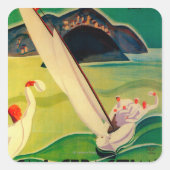 San Sebastian  PosterEurope Vierkante Sticker (Voorkant)