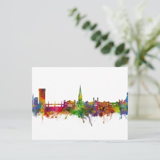 San Sebastian Spain Skyline Briefkaart (Staand voorkant)