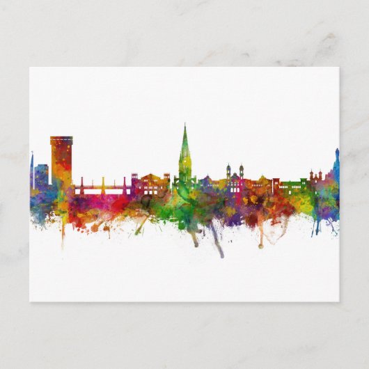 San Sebastian Spain Skyline Briefkaart (Voorkant)