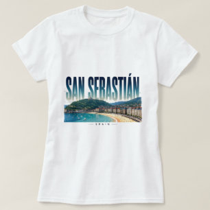 San Sebastian Spanje Baskische Kustuitstap Ontsnap T-shirt