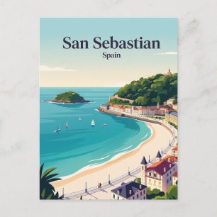 San Sebastian Spanje Briefkaart