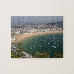 San Sebastian, Spanje. De Baskische stad San Legpuzzel