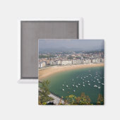 San Sebastian, Spanje. De Baskische stad San Magneet (Voorkant / Achterkant)