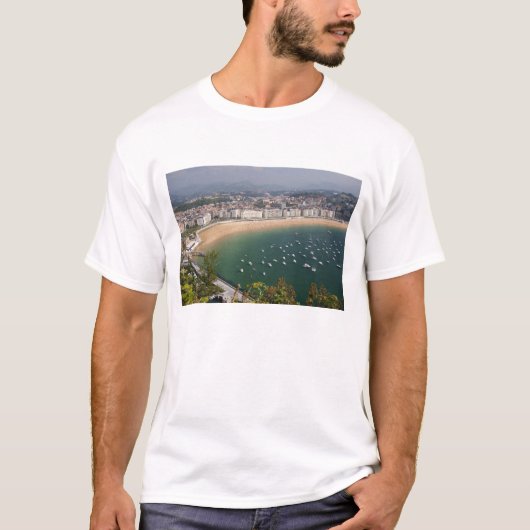San Sebastian, Spanje. De Baskische stad San T-shirt (Voorkant)