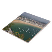 San Sebastian, Spanje. De Baskische stad San Tegeltje (Zijkant)