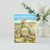 San Sebastian, Spanje,  kunst, reizen Briefkaart (Staand voorkant)