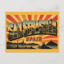 San Sebastián Spanje La Concha Baai Briefkaart
