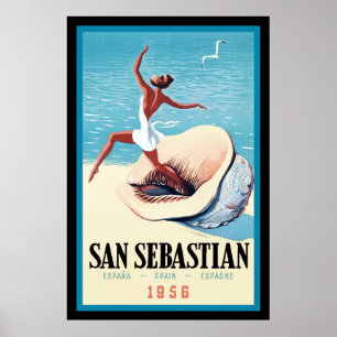 San Sebastian Spanje Poster