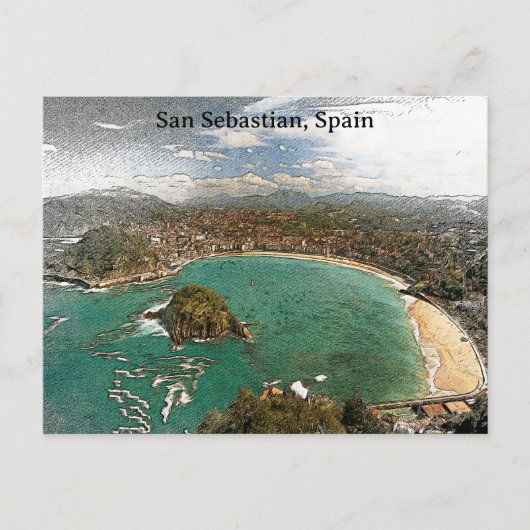  San Sebastian Spanje Reizen Briefkaart (Voorkant)
