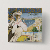 San Sebastian Vierkante Button 5,1 Cm (Voorkant)