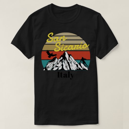 San Sicario ski Italië T-shirt (Design voorkant)