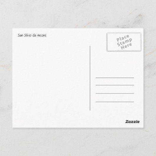 San Silvio da Arcore Briefkaart (Achterkant)