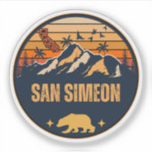 San Simeon, Californië Sticker (Voorkant)