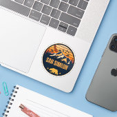 San Simeon, Californië Sticker (Laptop met iPhone)