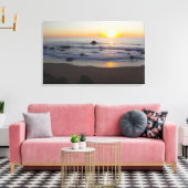 San Simeon Sunset 1 Canvas Afdruk (Insitu (Woonkamer))