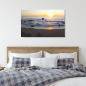 San Simeon Sunset 1 Canvas Afdruk (Insitu (Slaapkamer))