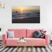 San Simeon Sunset 4 Canvas Afdruk (Insitu (Woonkamer))