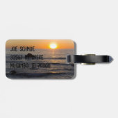 San Simeon Sunset Bagagelabel (Achterkant horizontaal)