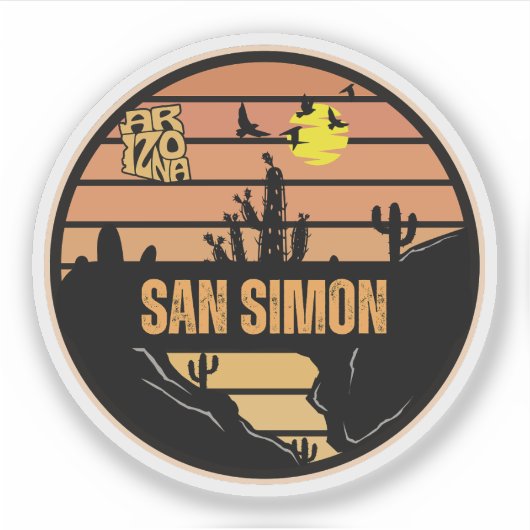 San Simon, Arizona Sticker (Voorkant)
